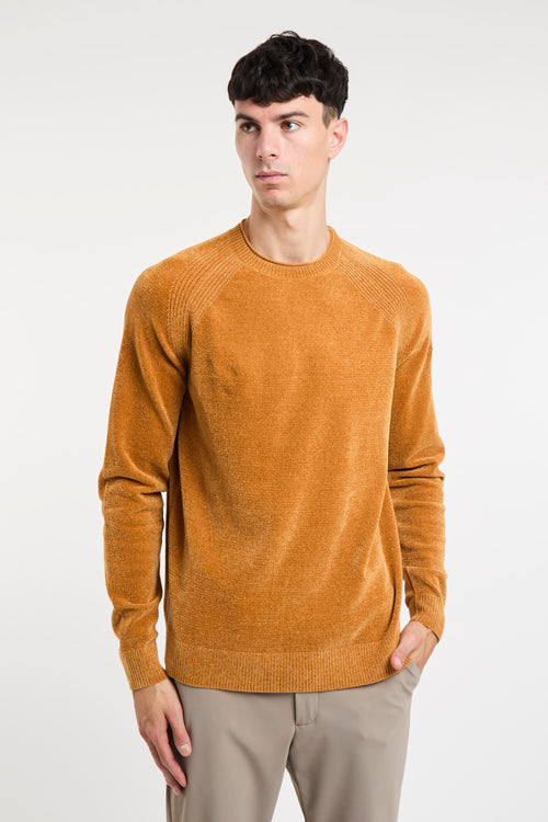 RRD Velvet Round Knit Orange Sweaters RRD