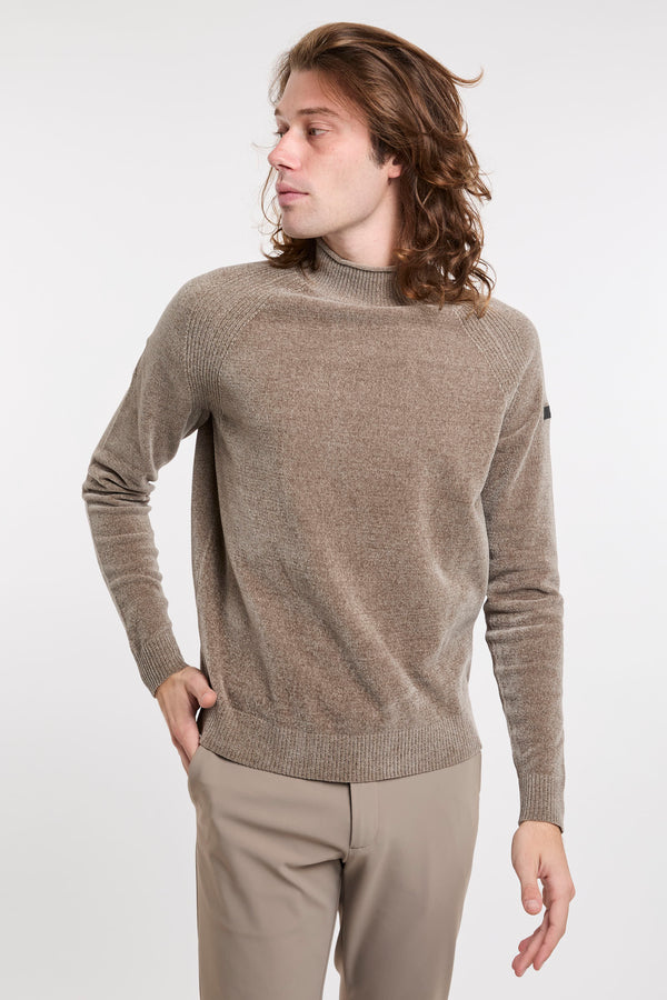 Grau Velvet Volcano Strickpullover RRD - 3