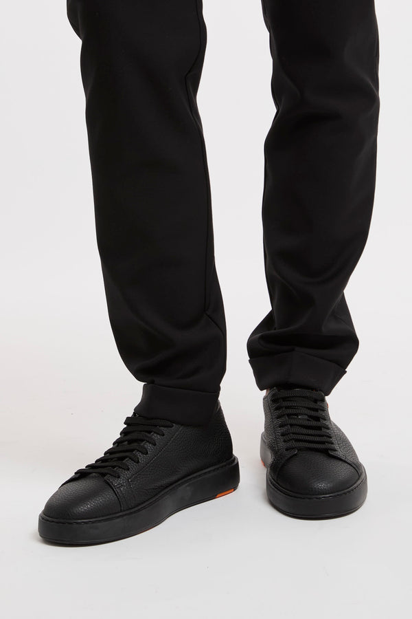 Terzilio Black Cotton Pants RRD - 7