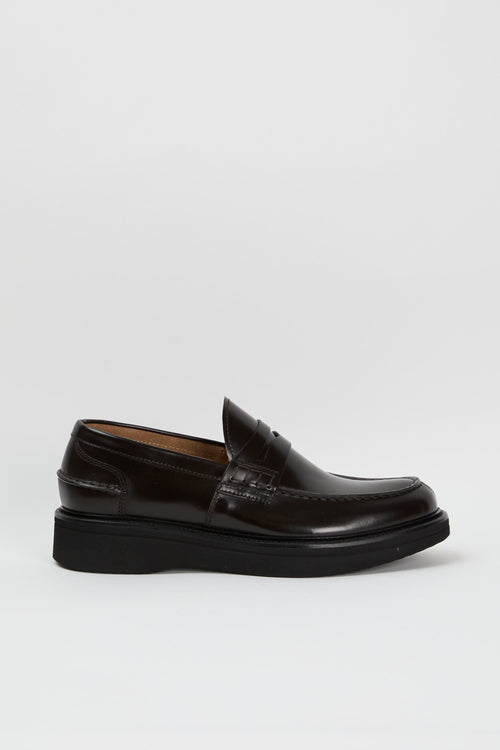 Green George Dark Brown Leather Loafers