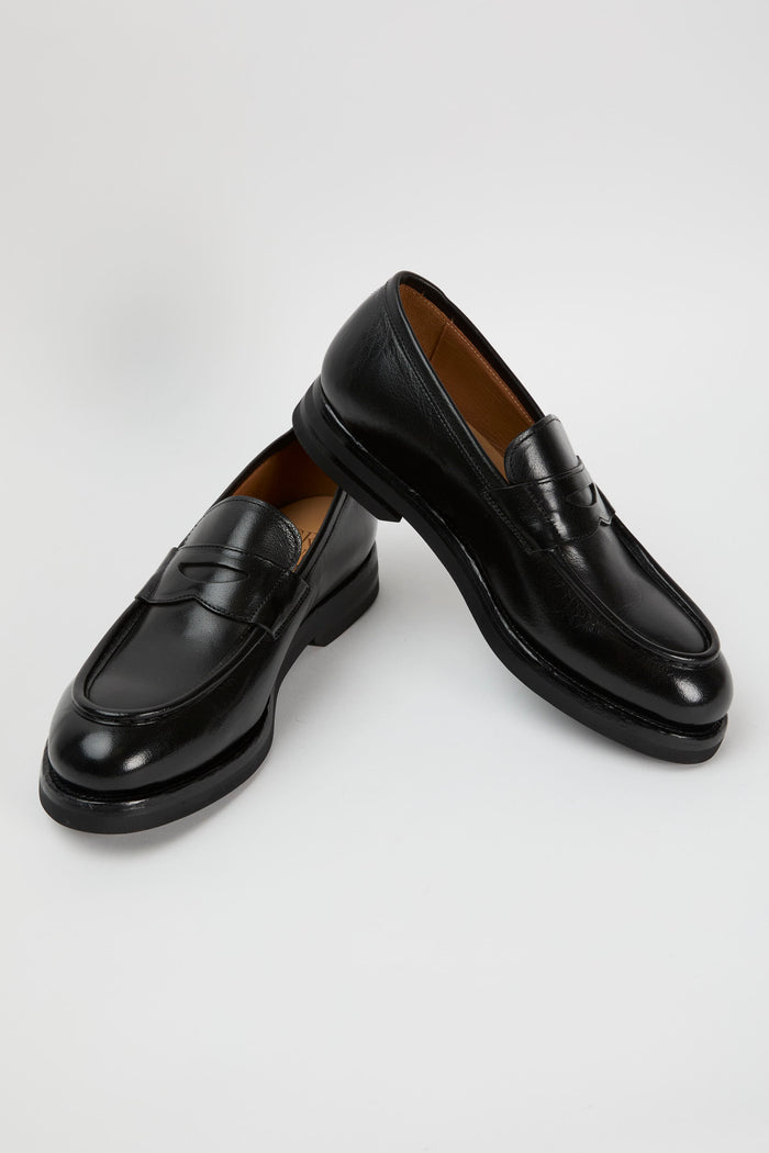 green-george-black-leather-loafers-6