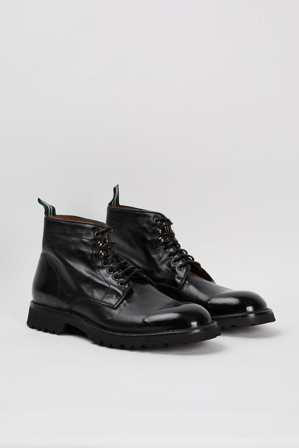 Green George Boot Leather Black - 2