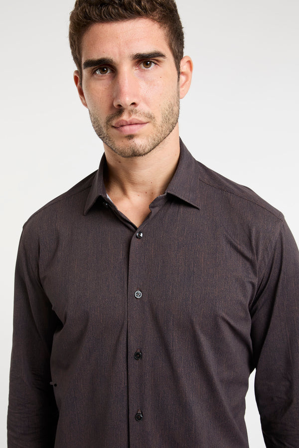 Xacus Brown Cotton Shirts - 1