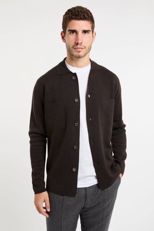 Filippo De Laurentiis Brown Cardigan Filippo De Laurentiis Knitwear