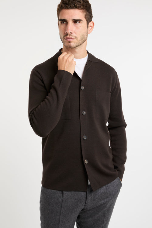 Filippo De Laurentiis Brown Cardigan Filippo De Laurentiis Knitwear