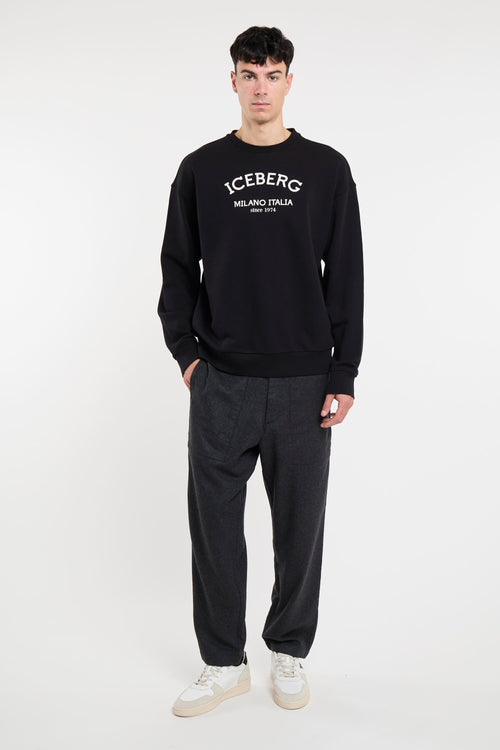 Iceberg Sweatshirt Black-2