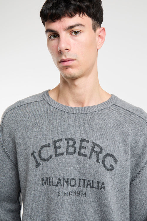 Iceberg Strickpullover Grau-2