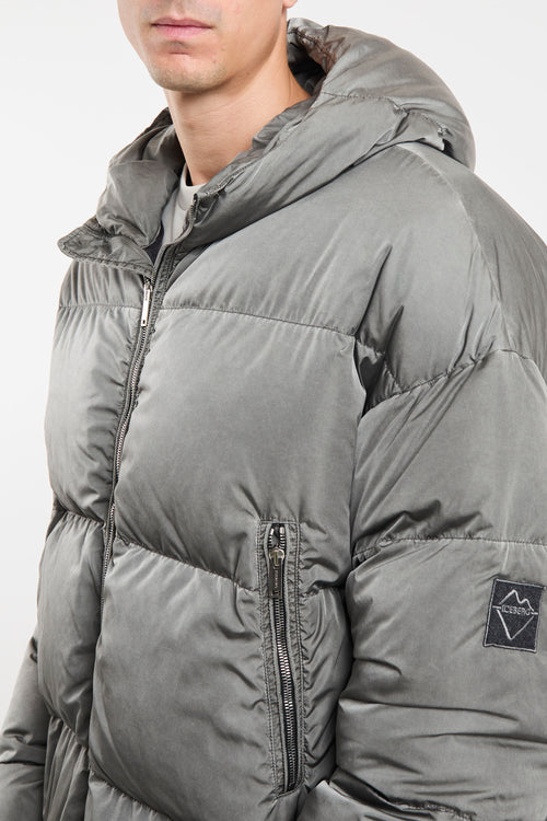 Iceberg Jacke Grauer Stoff Iceberg-2