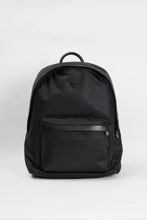 Emporio Armani Rucksack Nylon/Leder Schwarz