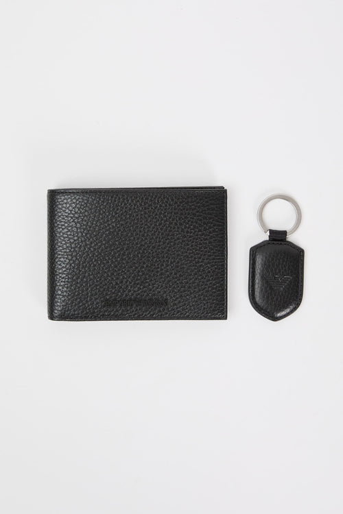 Emporio Armani Wallet 7407 Bovine Leather Black