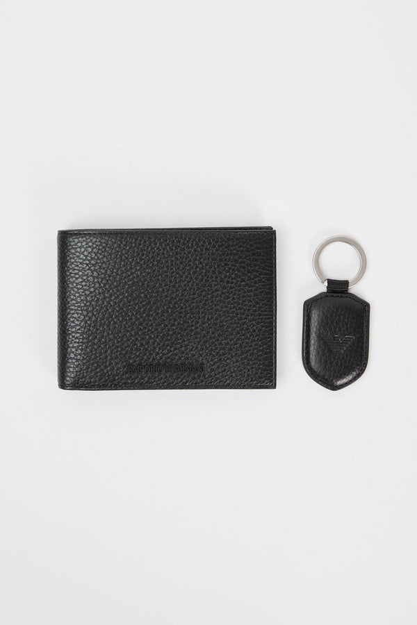 Emporio Armani Wallet 7407 Bovine Leather Black - 1