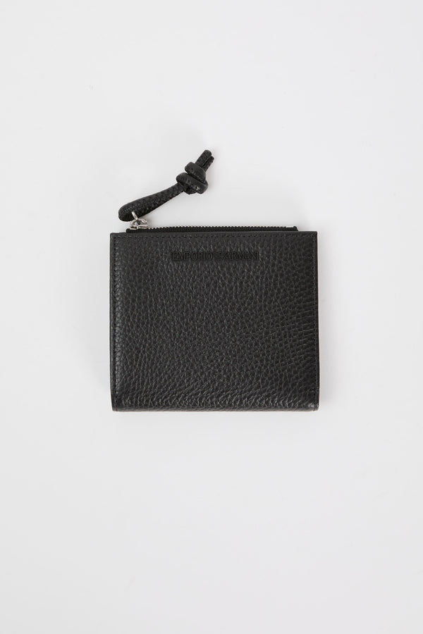 Emporio Armani Leather Card Holder Black - 1