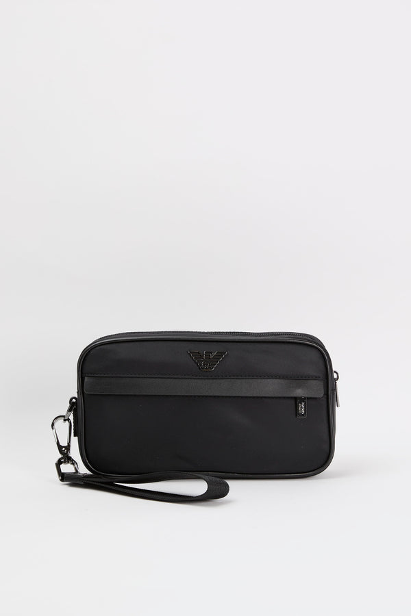 Emporio Armani Beauty Case Nylon/Regenerated Leather Black - 1