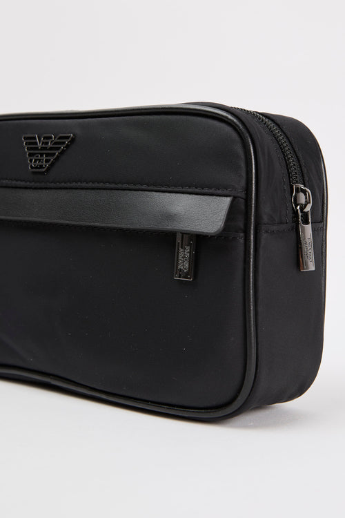 Emporio Armani Beauty Case Nylon/Regenerated Leather Black-2