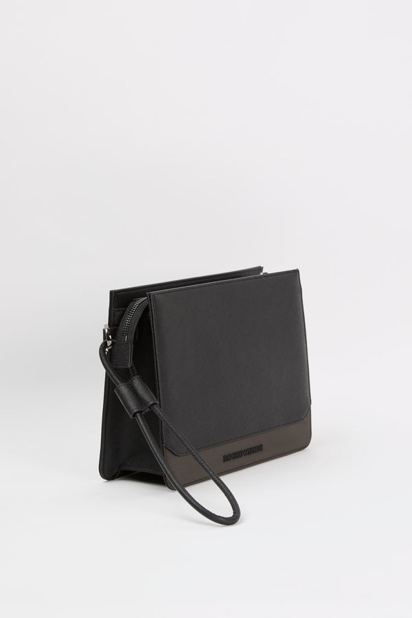 Pouch in saffiano rigenerato e nylon riciclato - 3