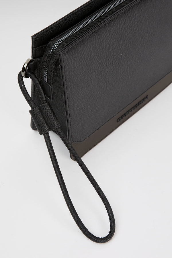 Pouch in saffiano rigenerato e nylon riciclato - 5