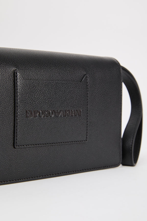 Emporio Armani Leather Calfskin Black Beauty Case - 5