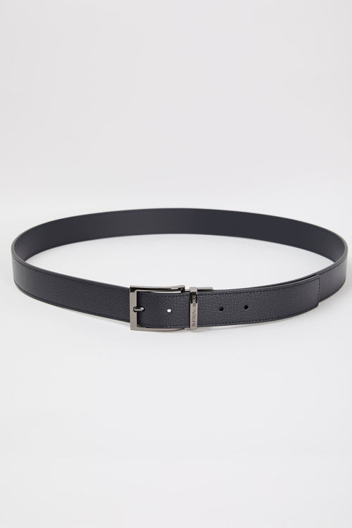 Emporio Armani Belt 7415 Bovine Leather Blue-2