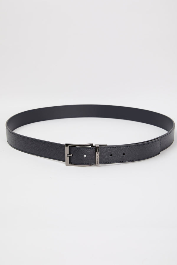 Emporio Armani Belt 7415 Bovine Leather Blue - 2