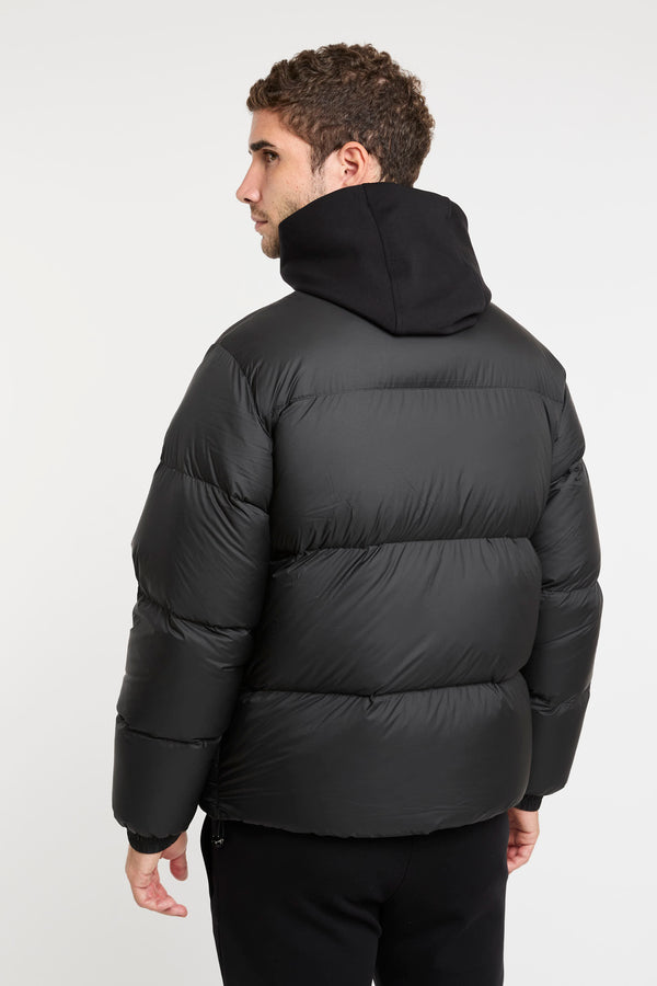 Schwarzer gummierte Daunenjacke Emporio Armani - 3