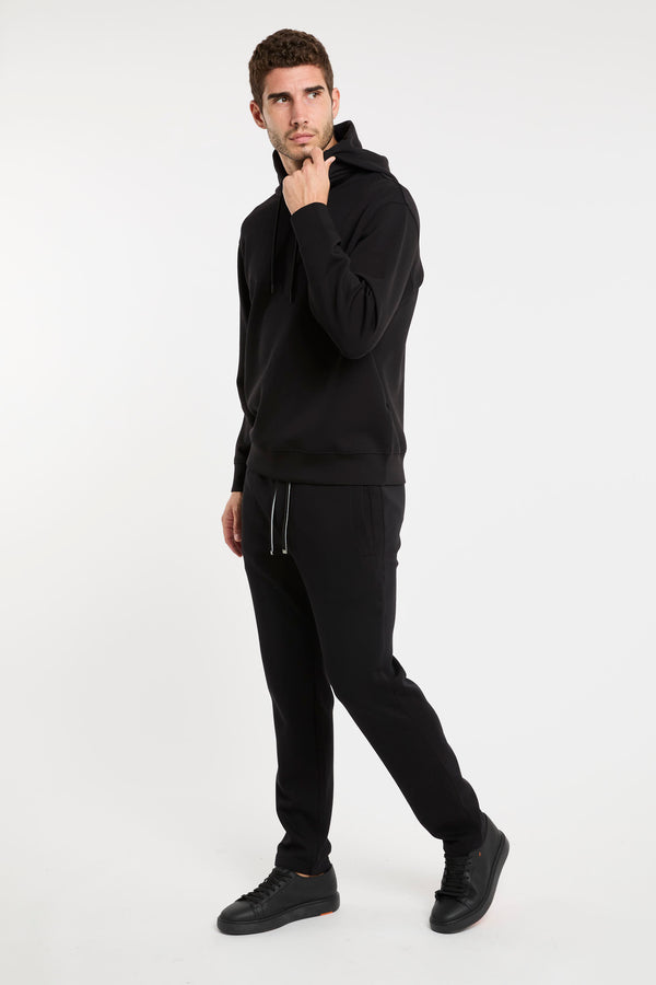 Hoodie Flock Double Jersey Schwarz Emporio Armani - 7