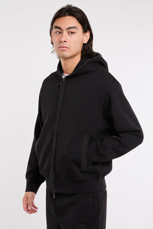 Emporio Armani Double Jersey Black Sweatshirt