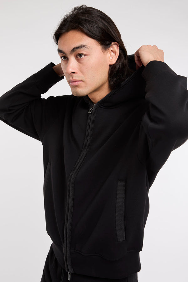 Emporio Armani Double Jersey Black Sweatshirt - 2