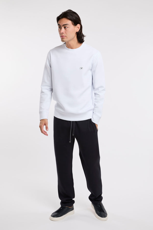 Emporio Armani Double Jersey Sweatshirt White - 4