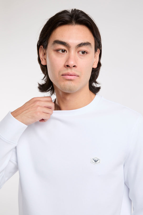 Emporio Armani Double Jersey Sweatshirt White - 5