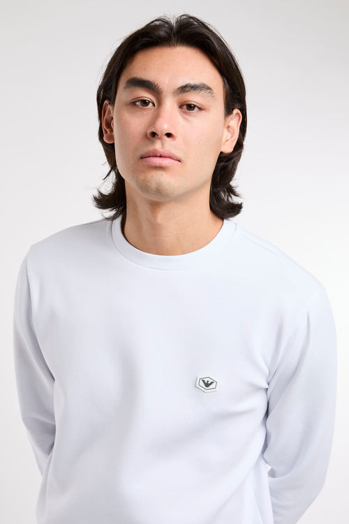 Emporio Armani Double Jersey Sweatshirt White