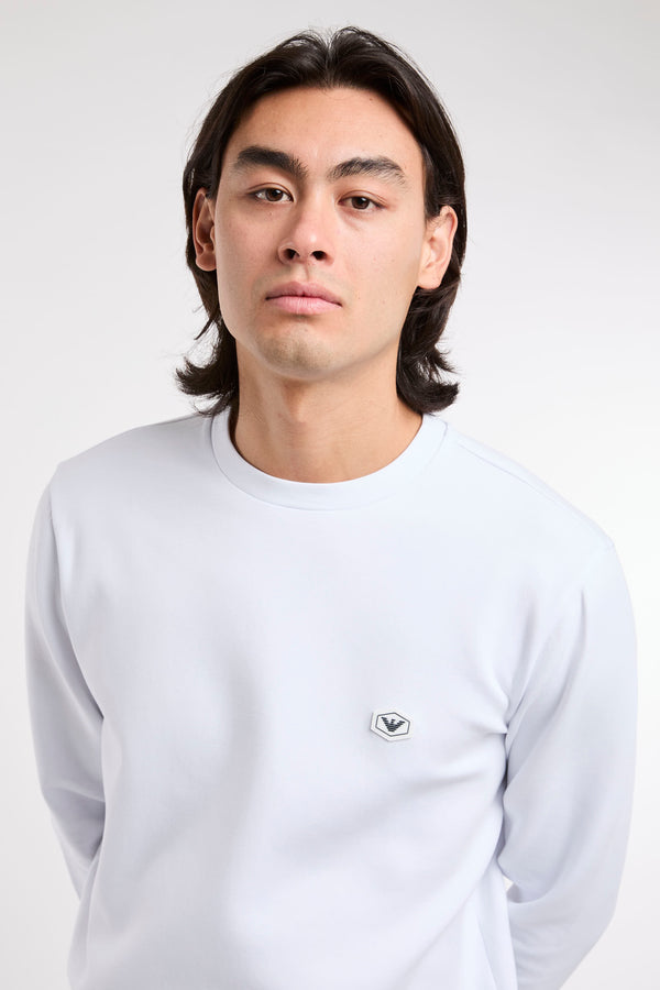 Emporio Armani Double Jersey Sweatshirt White - 1