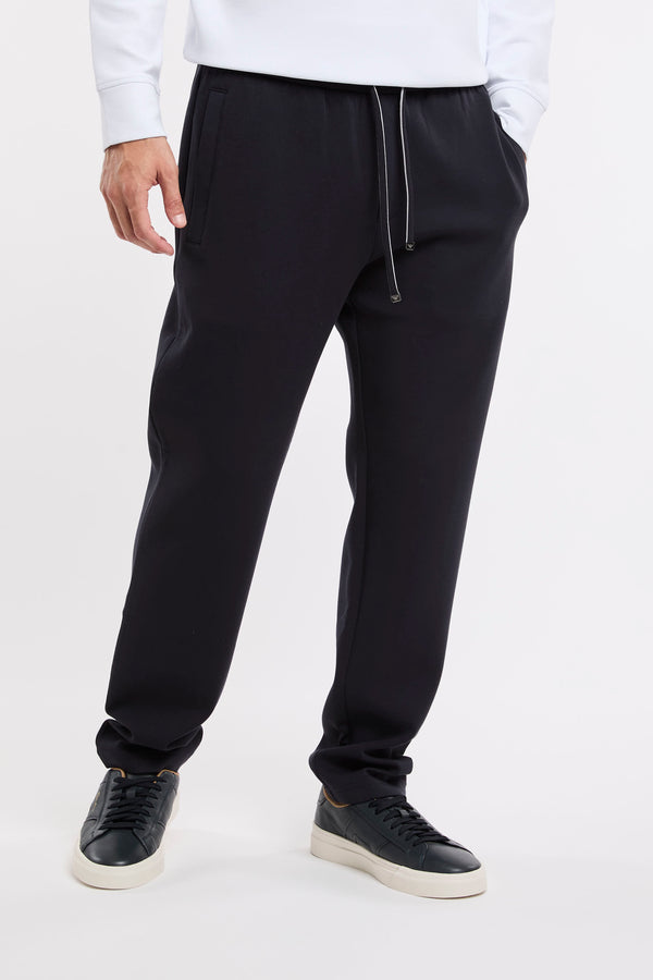 Emporio Armani Double Jersey Jogger Pants Blue - 3