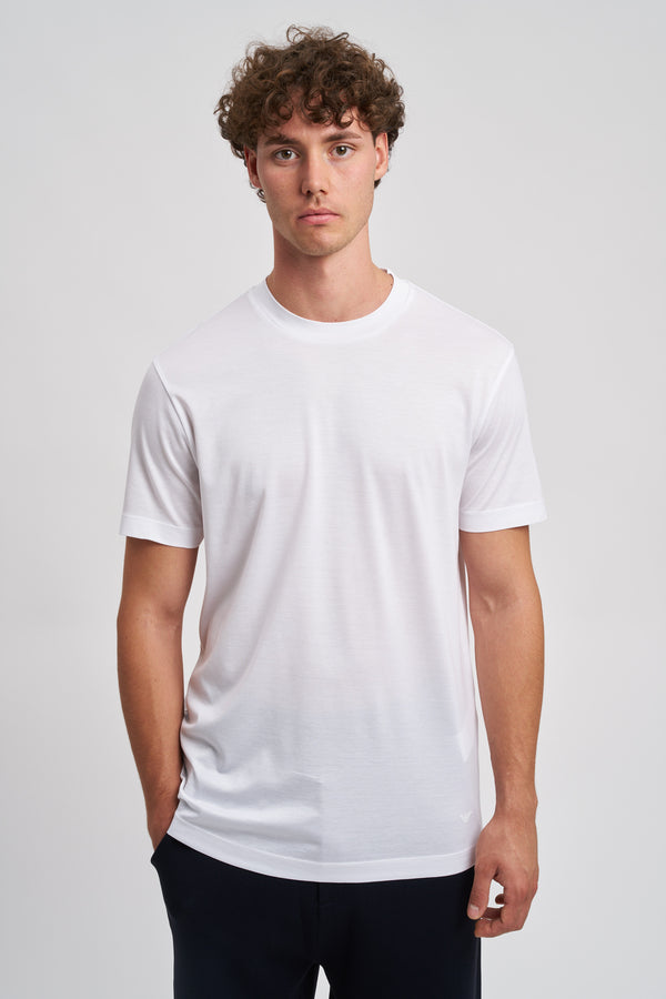 T-shirt in misto lyocell e cotone - 1