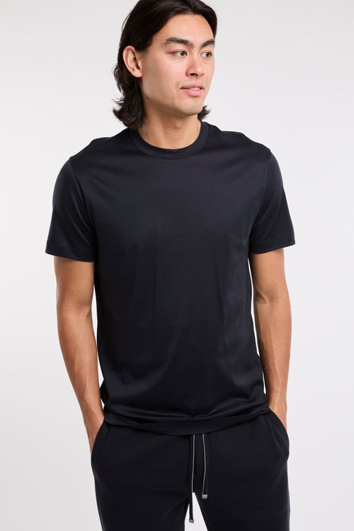 T-shirt in misto lyocell e cotone