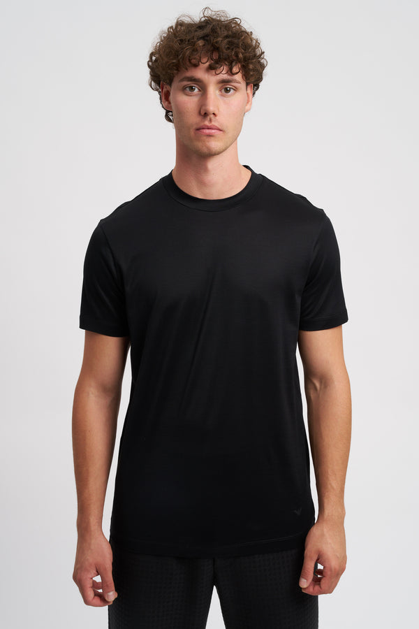 T-shirt in lyocell and cotton blend - 1