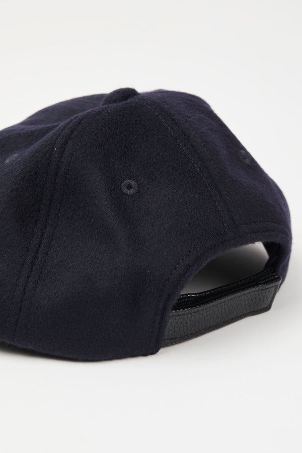 Emporio Armani Blue Wool Cloth Baseball Cap - 4