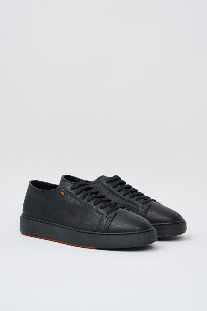 santoni-sneakers-glattleder-schwarz-2