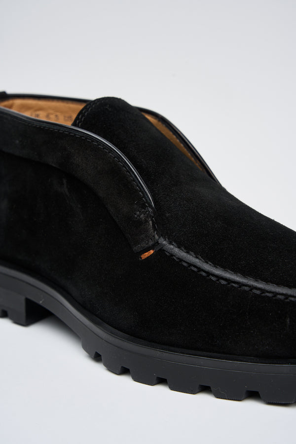 Santoni Stiefelette Suede Schwarz - 4