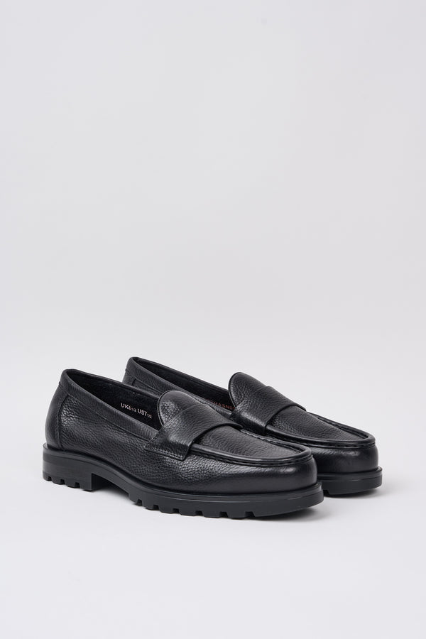 Santoni Loafers 7473 Black Leather - 2