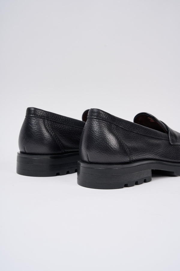 Santoni Loafers 7473 Black Leather - 5