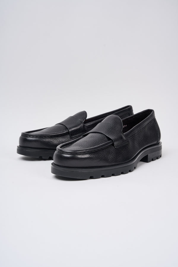 Santoni Loafers 7473 Black Leather - 6