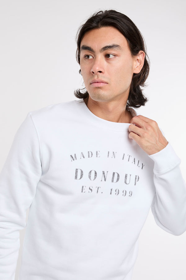 Dondup Cotton Sweatshirt White - 3