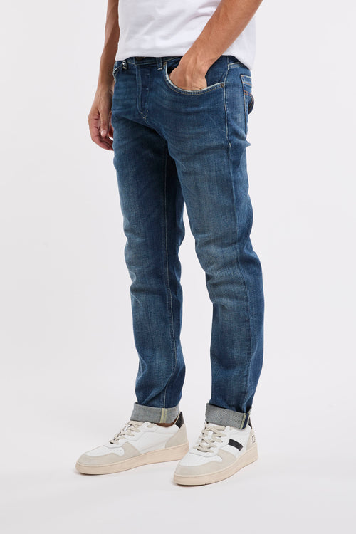 Dondup Jeans George Stretch Denim Blue-2