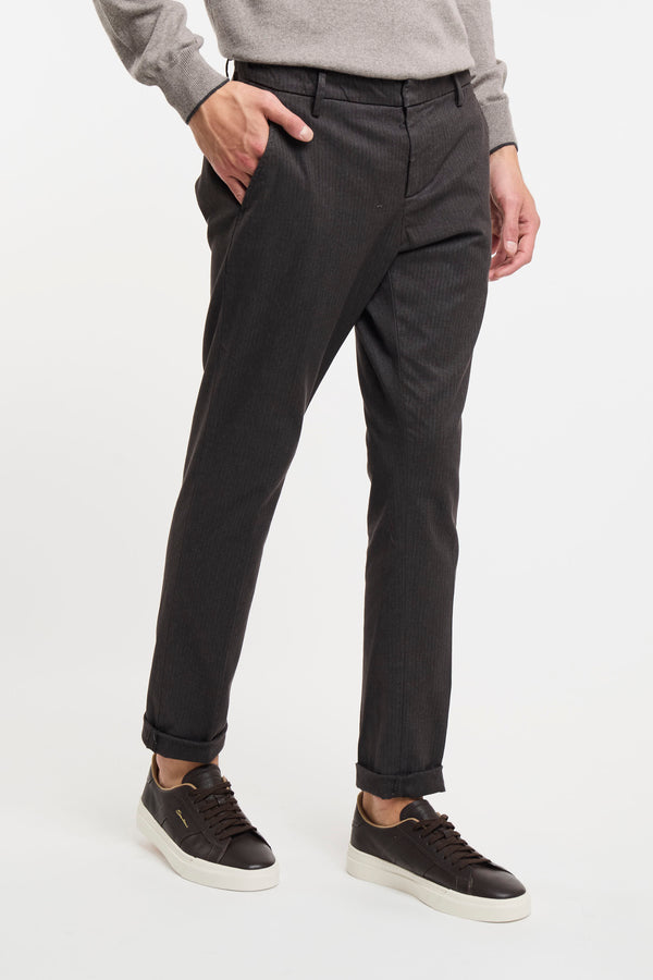 Gaubert Brown Trousers by Dondup - 4