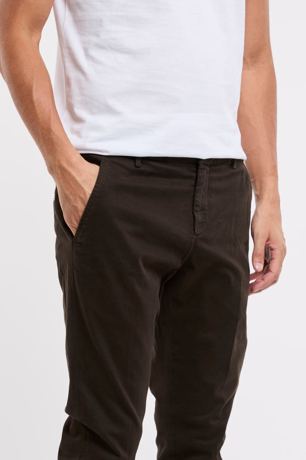 Dondup Gaubert Cotton Trousers Brown - 4