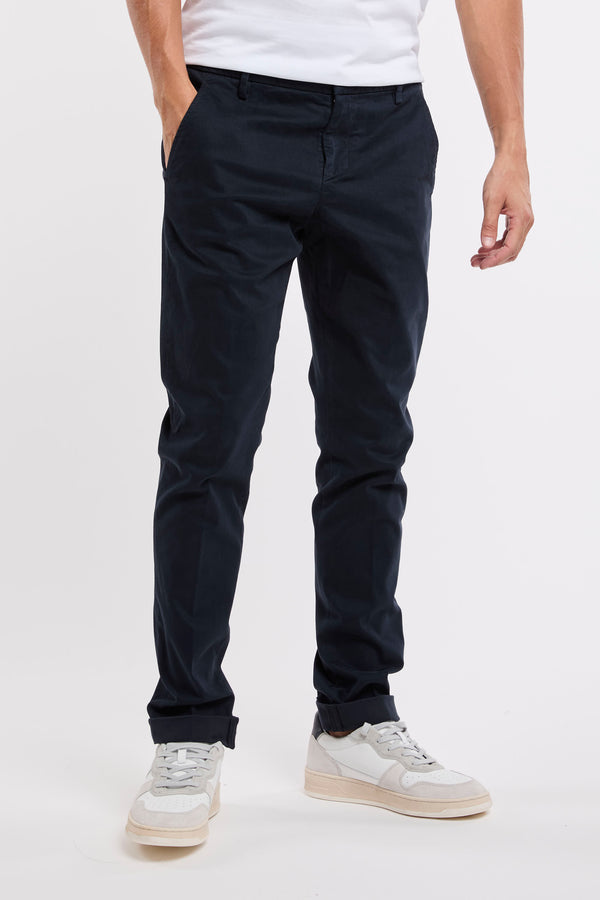 Dondup Gaubert Cotton Trousers Blue - 3