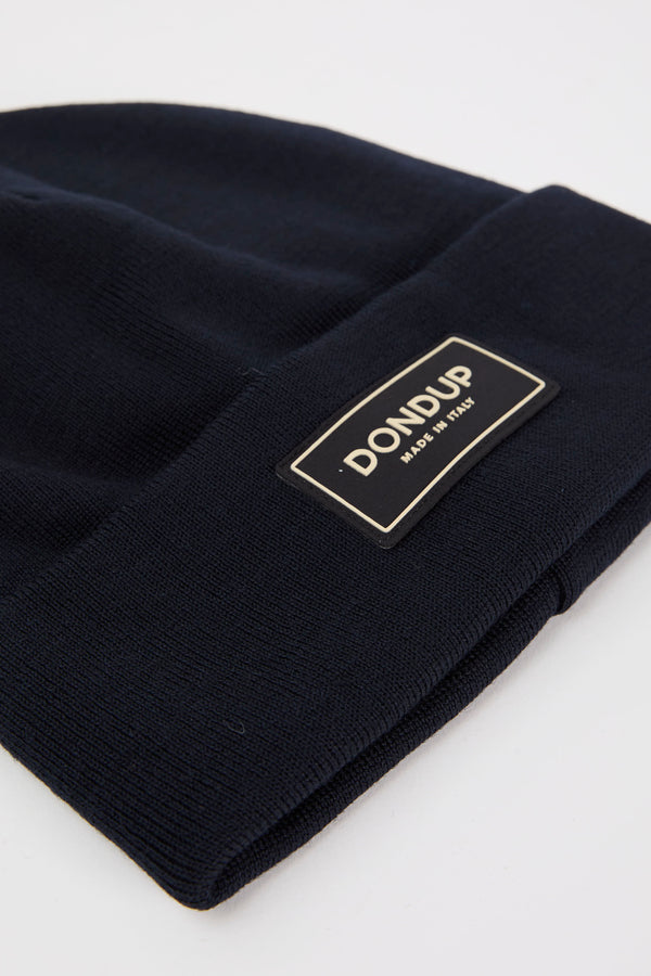 Dondup Wool/Acrylic Blend Beanie Blue - 2