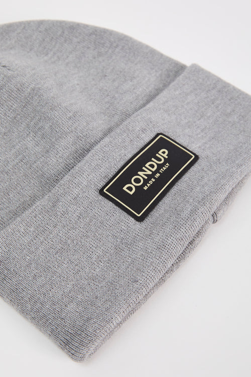 Dondup Wool/Acrylic Blend Hat in Grey-2