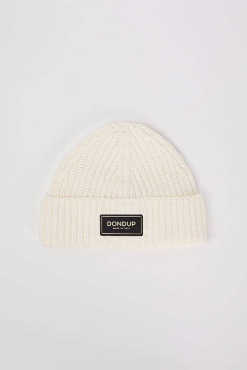 Dondup Wool/Acrylic Blend Beanie White