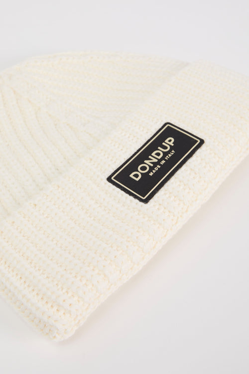 Dondup Wool/Acrylic Blend Beanie White-2